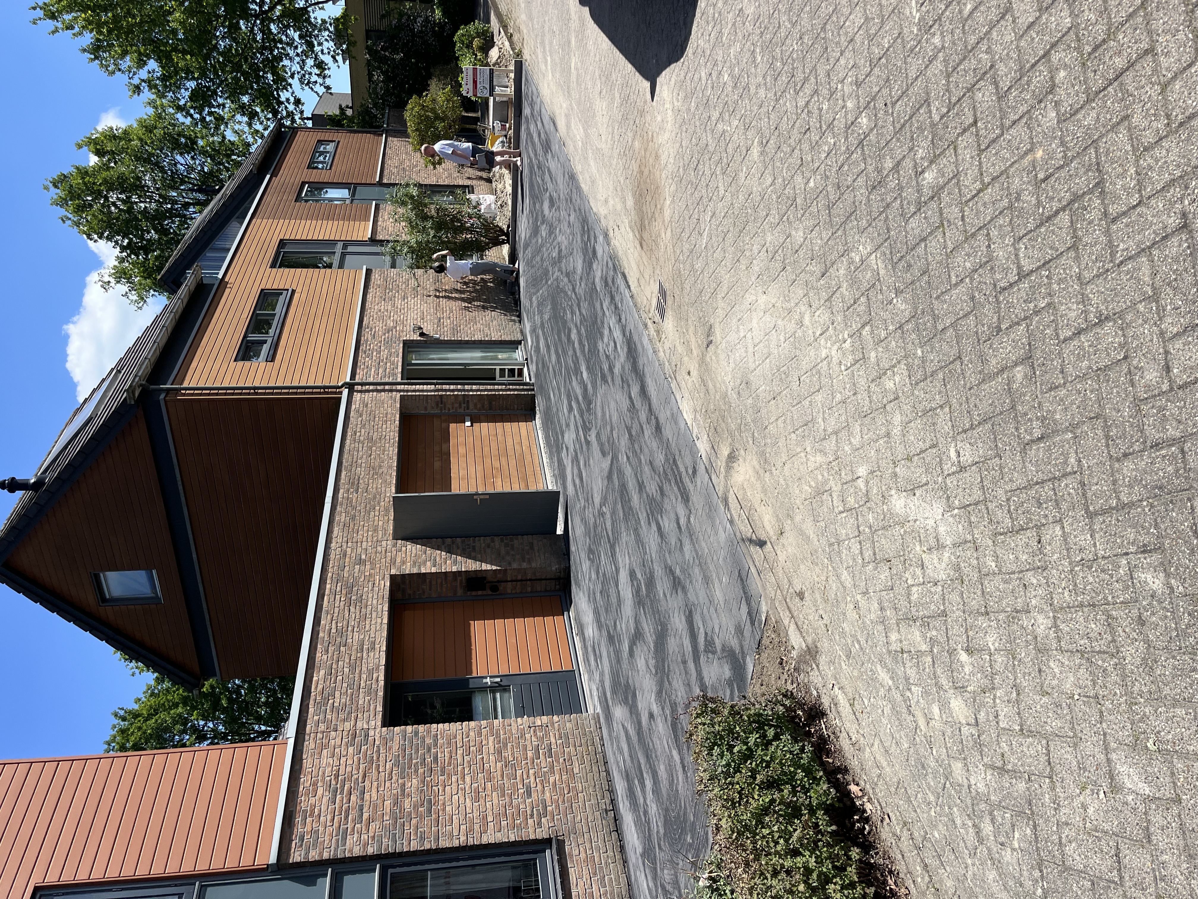Sierbestrating project bij appartementencomplex in Deventer